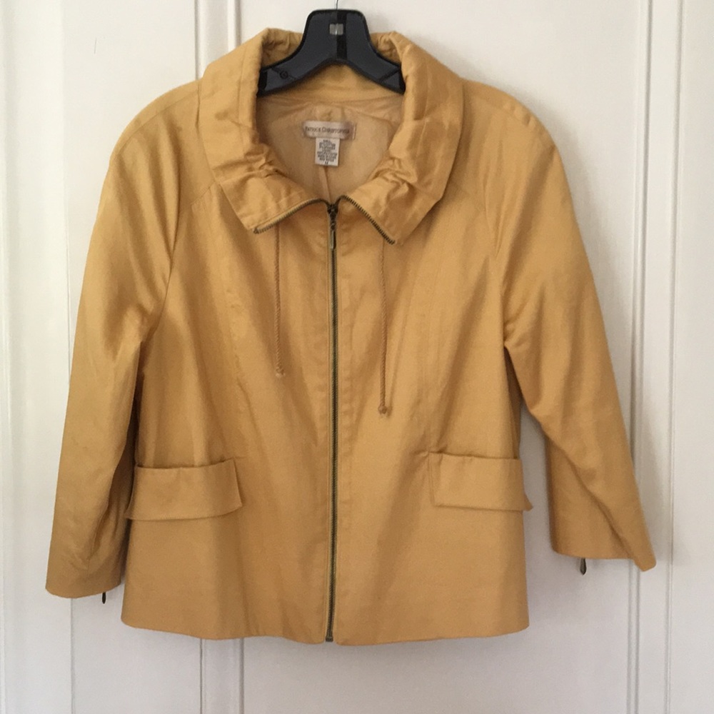 Gold Jacket with Adjustable Collar